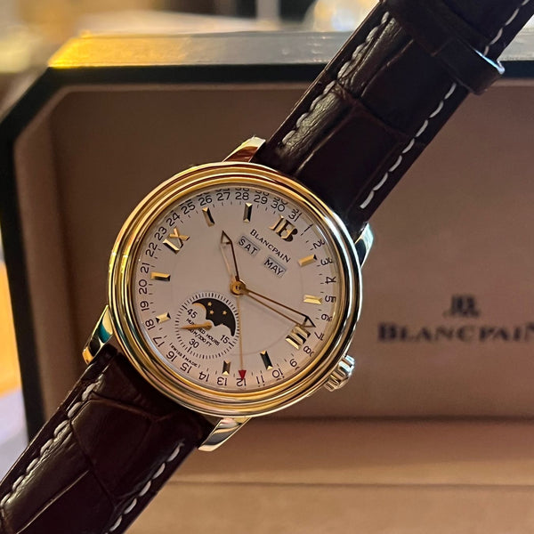 Blancpain leman moonphase new arrivals