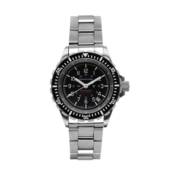 Marathon Watch 41mm Large Diver's Automatic (GSAR) with Stainless Steel Bracelet