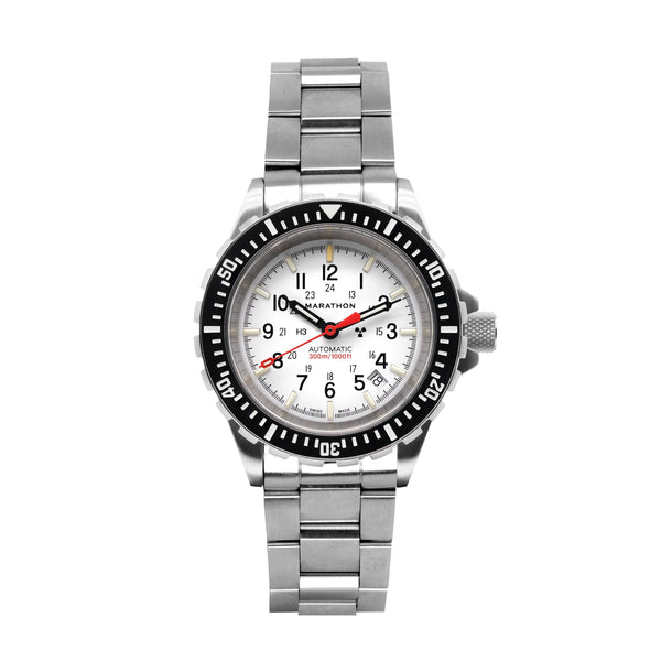 Marathon Watch 41mm Arctic Edition Large Diver's Automatic (GSAR) with Stainless Steel Bracelet