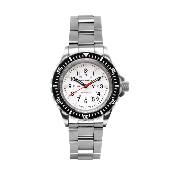 Marathon Watch 41mm Arctic Edition Large Diver's Quartz (TSAR) with Stainless Steel Bracelet