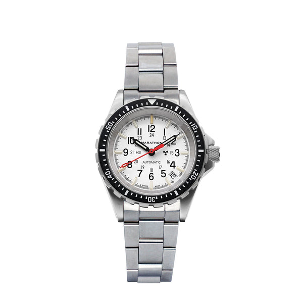 Marathon Watch 36mm Arctic Edition Medium Diver's Automatic (MSAR Auto) with Stainless Steel Bracelet -