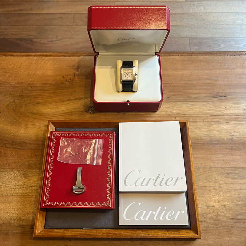 Cartier Tank Francaise Chronograph 2003 Full Set W5101455/2531