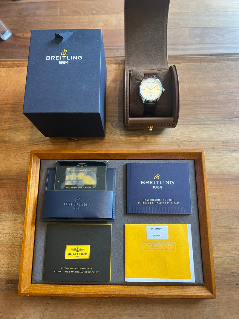 Breitling Premier Day Date 07-2020 Full Set A45340