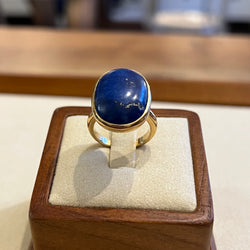 Ring Lapis-Lazuli Yellow Gold 12.3g