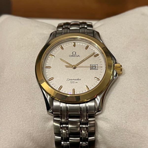 Omega Seamaster Vintage Yellow Gold Bezel Full Set 2411.31.00