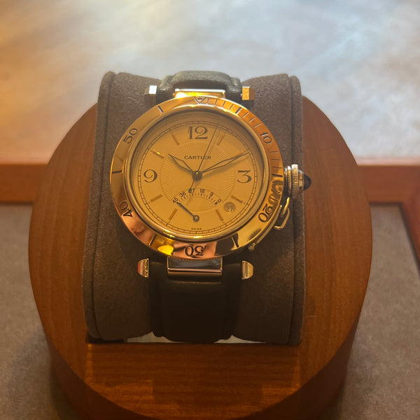 Cartier Pasha Gold Bezel Power Reserve W3101255