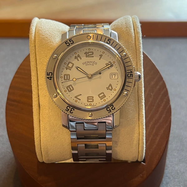 Hermès Clipper Quartz White Dial CL7.710