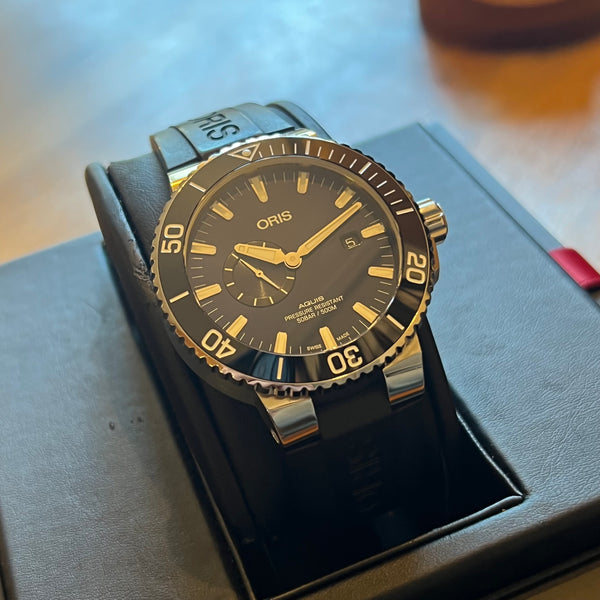 Oris Aquis Small Second Date Full Set 01 743 7733 4135-07