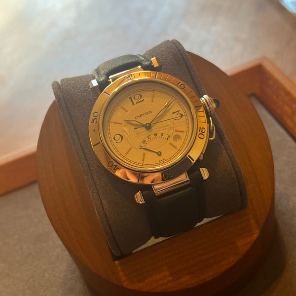Cartier Pasha Gold Bezel Power Reserve W3101255