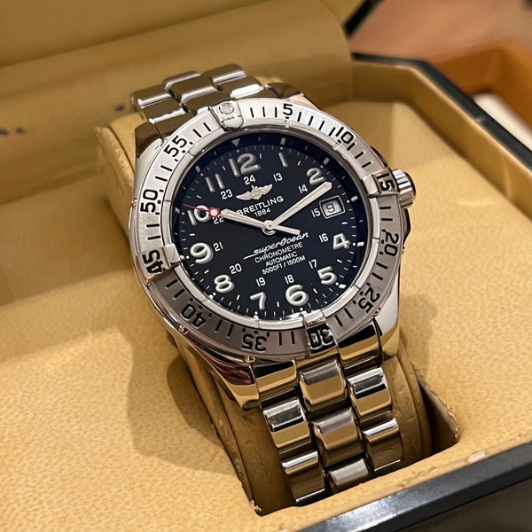 Breitling Superocean Automatic Date Full Set A17360