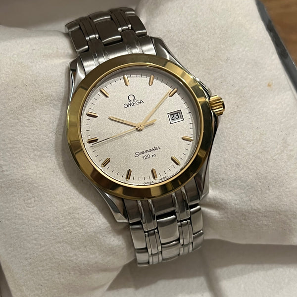 Omega Seamaster Vintage Yellow Gold Bezel Full Set 2411.31.00