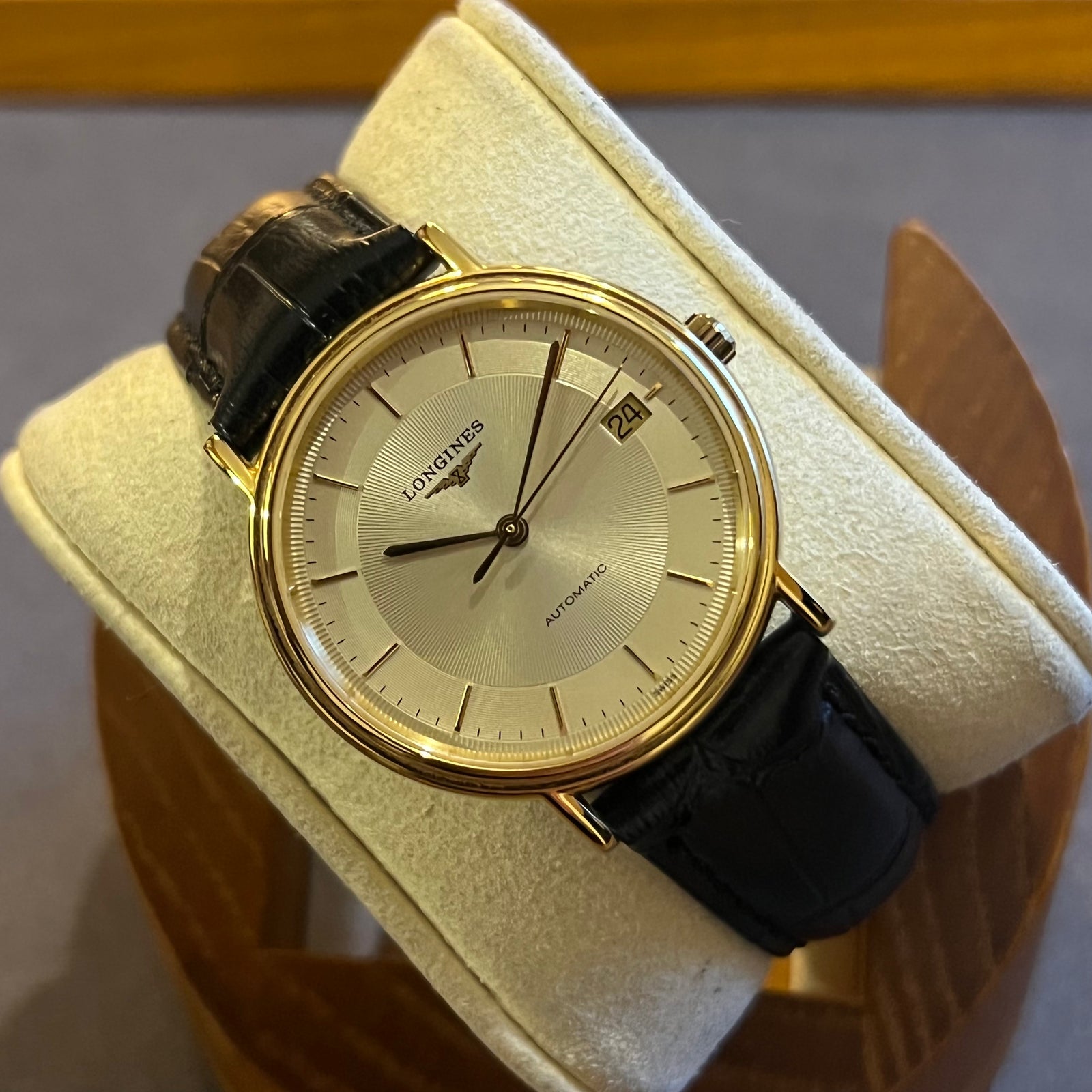 Longines gold automatic best sale