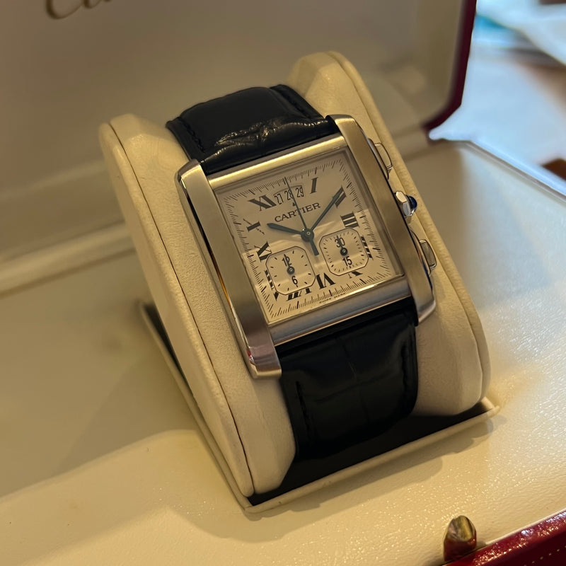 Cartier Tank Francaise Chronograph 2003 Full Set W5101455/2531