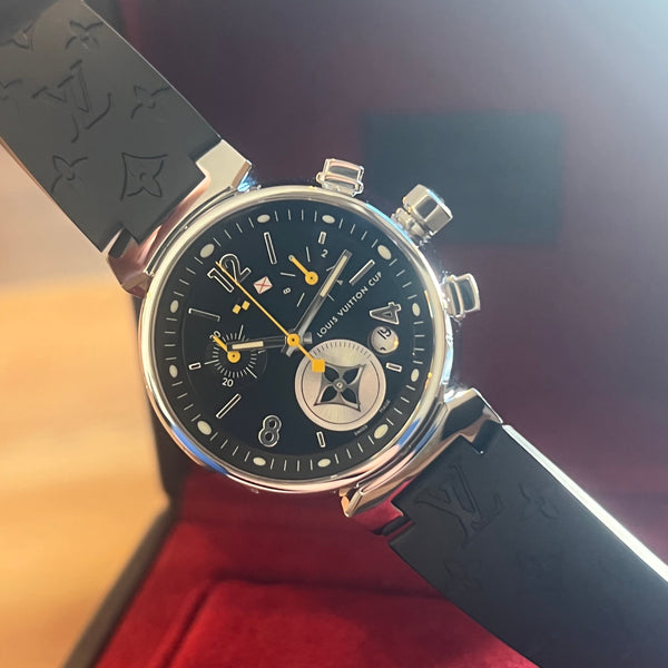 Louis Vuitton Tambour Schöne Tasse Chronograph Vollsatz Q132G