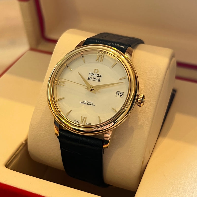 Omega De Ville Prestige Yellow Gold Full Set 424.53.33.20.05.002