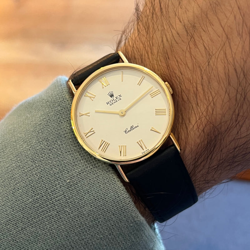 Rolex Cellini Steel and 18k Yellow Gold Circa 1990 5112