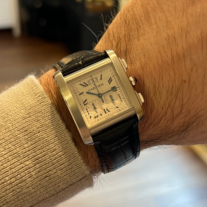 Cartier Tank Francaise Chronograph 2003 Full Set W5101455/2531