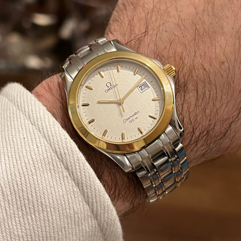 Omega Seamaster Vintage Yellow Gold Bezel Full Set 2411.31.00