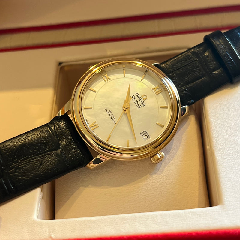 Omega De Ville Prestige Yellow Gold Full Set 424.53.33.20.05.002