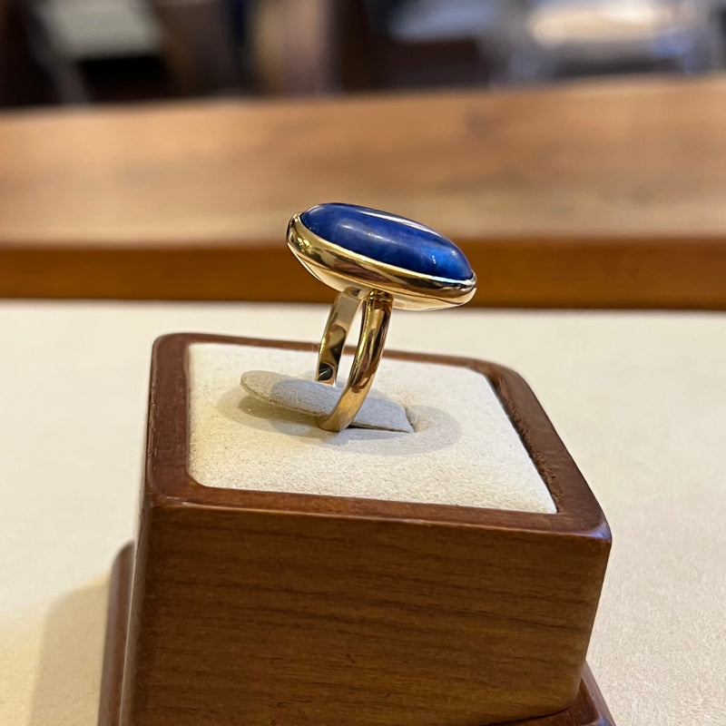 Ring Lapis-Lazuli Yellow Gold 12.3g