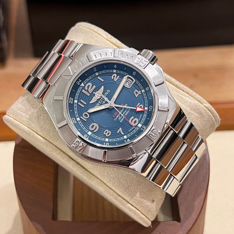 Breitling Colt GMT Blue Dial Full Set A32370