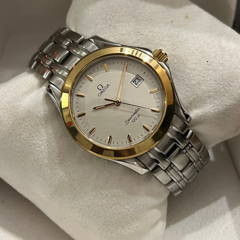 Omega Seamaster Vintage Yellow Gold Bezel Full Set 2411.31.00