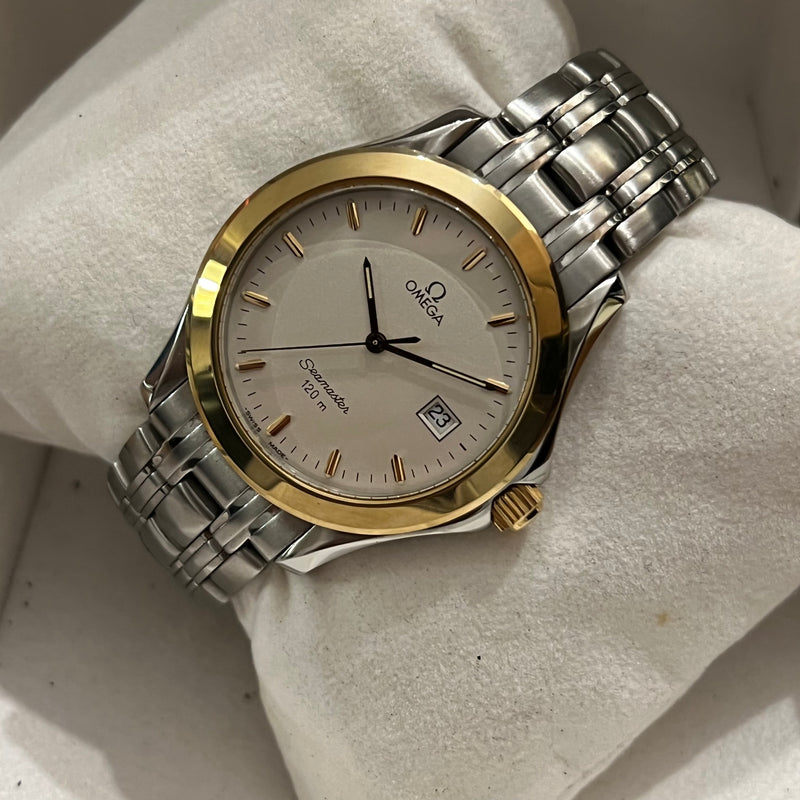 Omega Seamaster Vintage Yellow Gold Bezel Full Set 2411.31.00