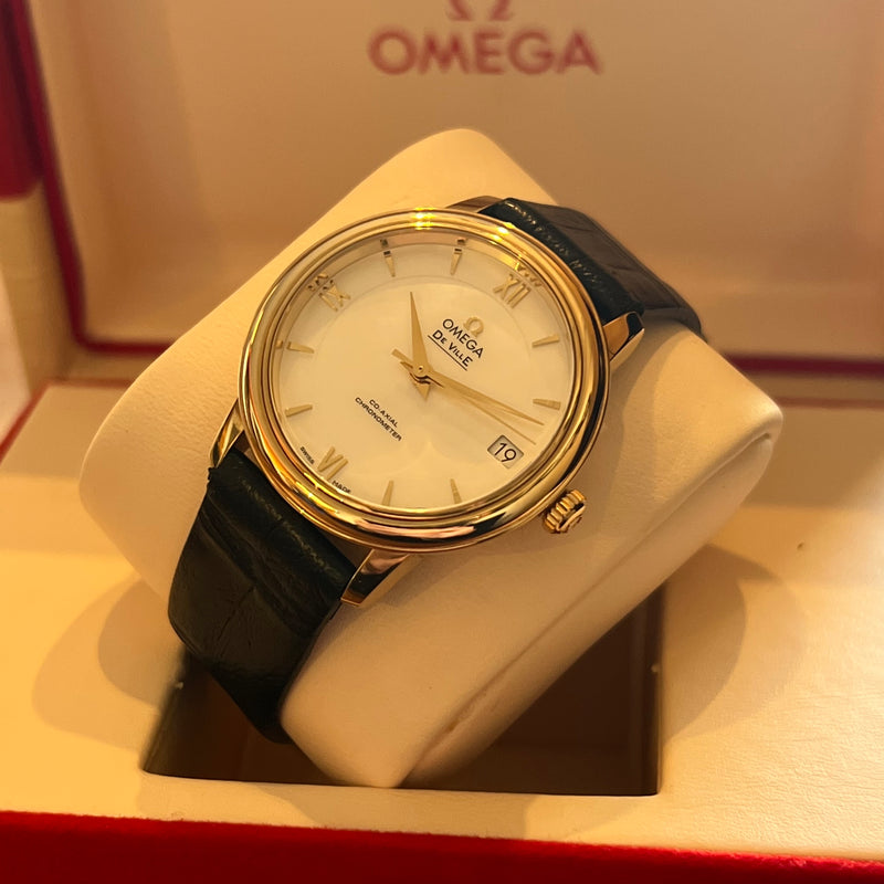 Omega De Ville Prestige Yellow Gold Full Set 424.53.33.20.05.002