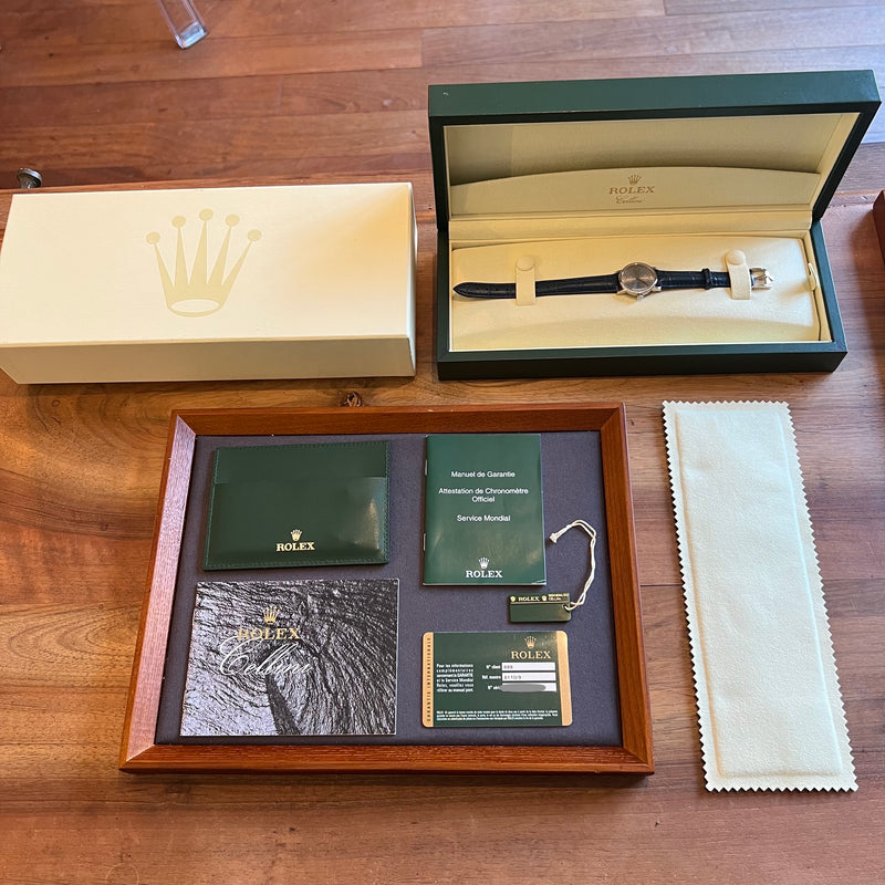 Rolex Cellini White Gold Quartz 08/2009 Full Set 6110-9