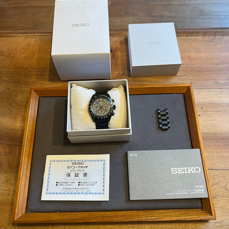 Seiko Prospex Speed Timer Solar Chrono 03-2024 Full Set SBDL103