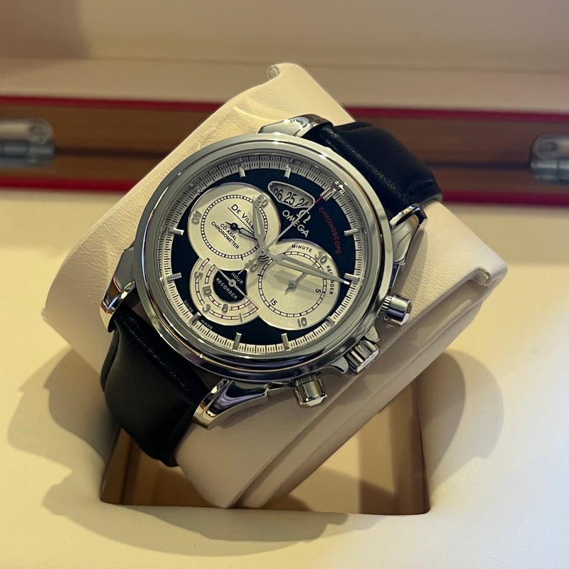 Omega De Ville Co-Axial Chronoscope Full Set 4850.50.31