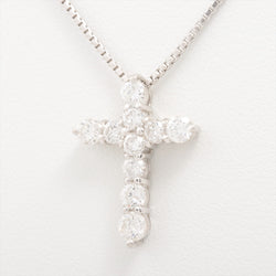 Halskette Kreuz Diamanten 1.00 ct Pt900×Pt850 6.0g