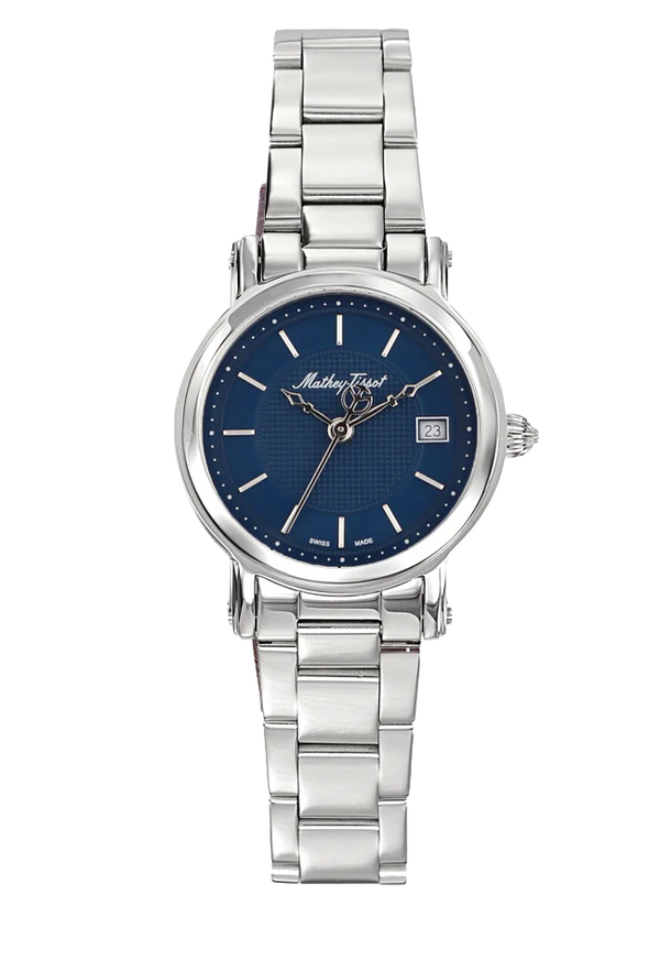 Mathey-Tissot City Metal Stainless Steel & Blue Dial D31186MABU