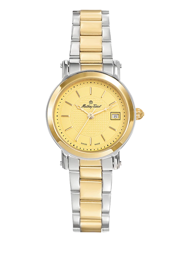 Mathey-Tissot City Metal Stainless Steel / Gold Plated & Champagne Dial D31186MBDI