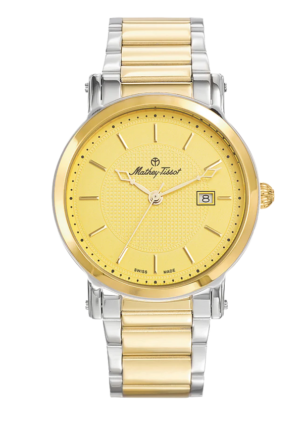 Mathey-Tissot City Metal Stainless Steel / Gold Plated & Champagne Dial H611251MBDI