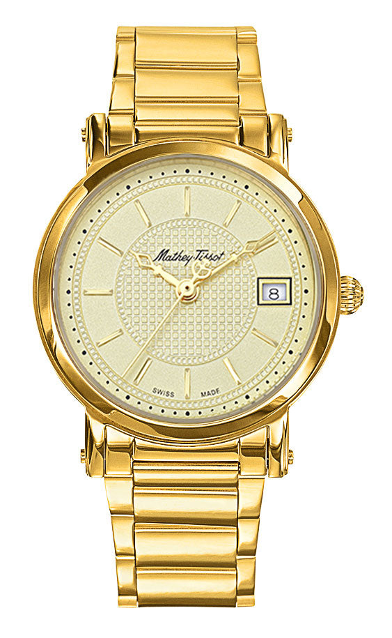 Mathey-Tissot City Metal Gold Plated & Champagne Dial HB611251MPDI