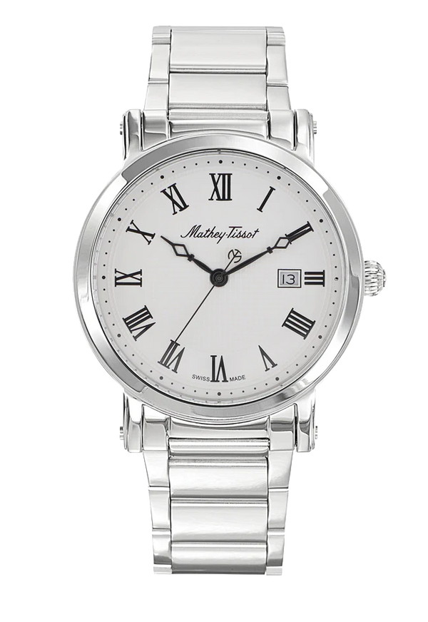 Mathey-Tissot City Metal Stainless Steel & White Dial HB611251MABR