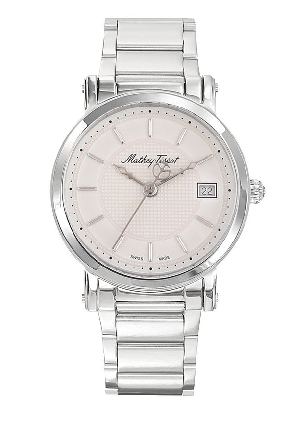 Mathey-Tissot City Metal Stainless Steel & White Dial HB611251MAI