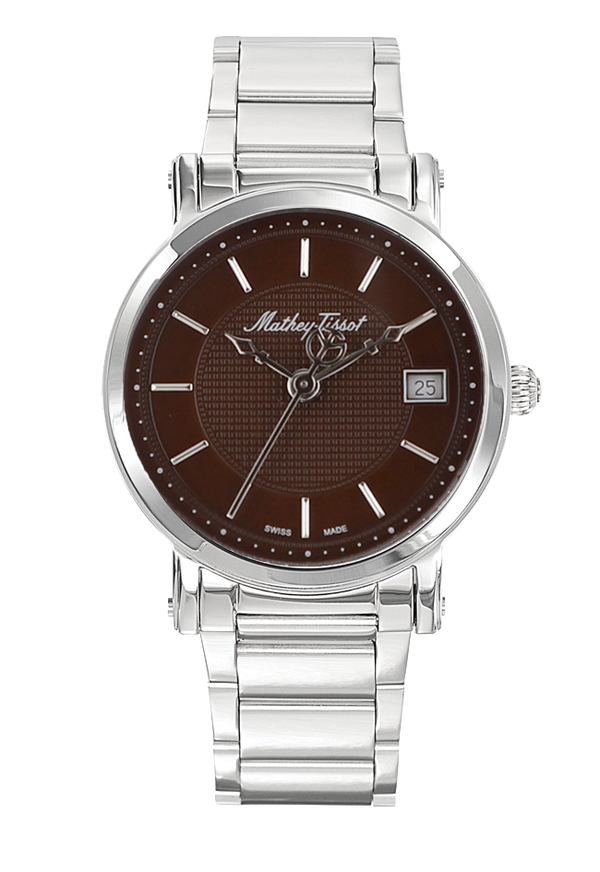 Mathey-Tissot City Metal Stainless Steel & Black Dial H611251MAM