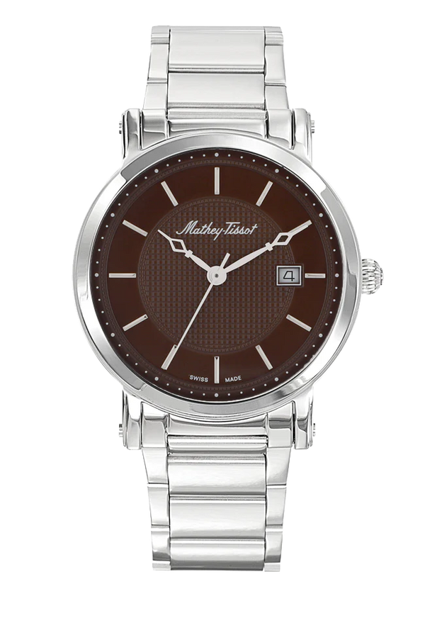 Mathey-Tissot City Metal Stainless Steel & Black Dial HB611251MAM