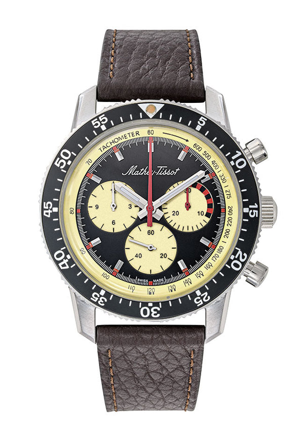 Mathey-Tissot Chronograph Black & Yellow Dial 1968 TYPE1968CR