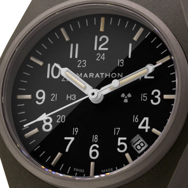 Marathon Watch 34mm Sage Green General Purpose Quartz with Date (GPQ)
