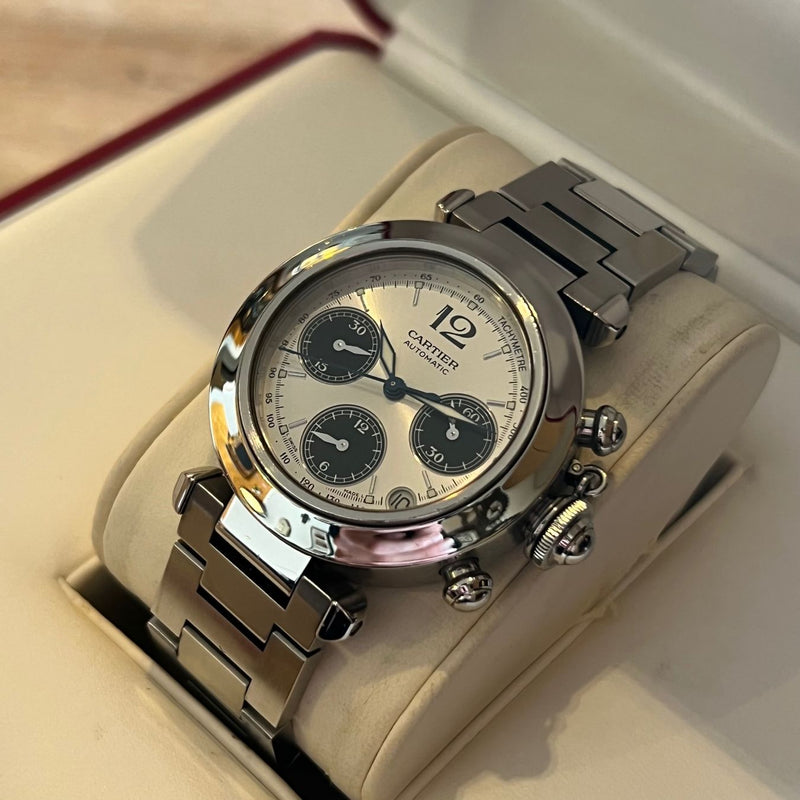 Cartier Pasha C Chronograph Vollsatz W31048M7