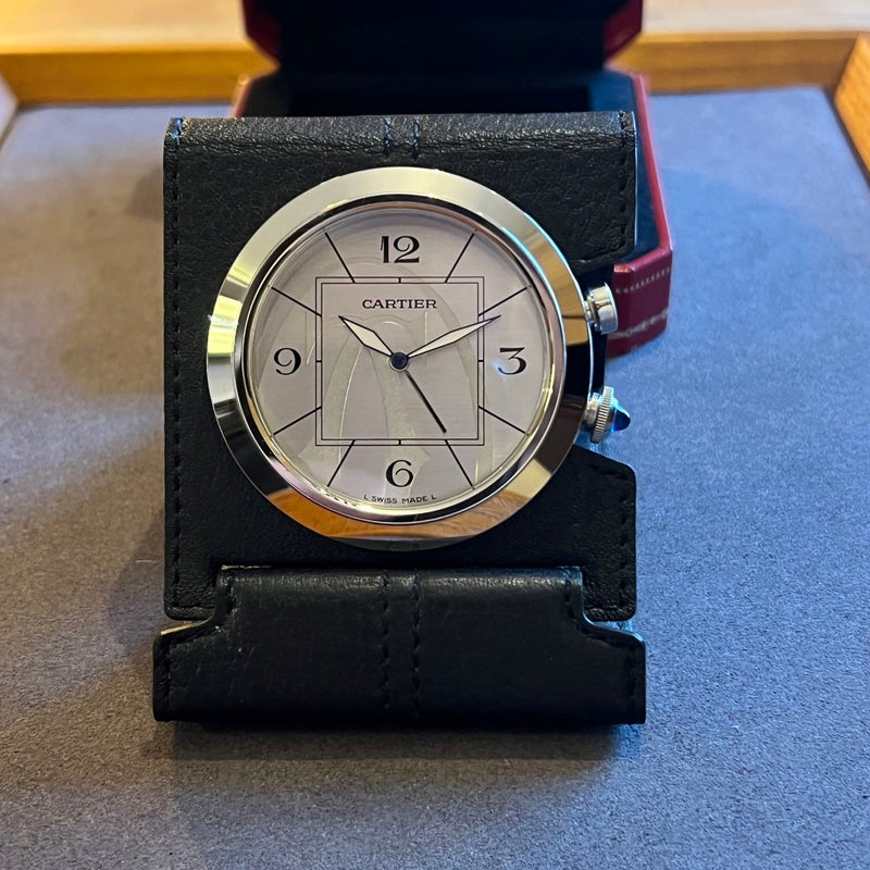 Cartier Travel Table Alarm Clock New Battery