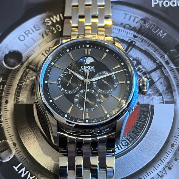 Oris Artelier月相GMT全套7592